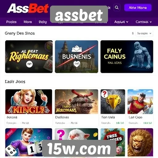 Visão geral das ofertas de jogos da assbet